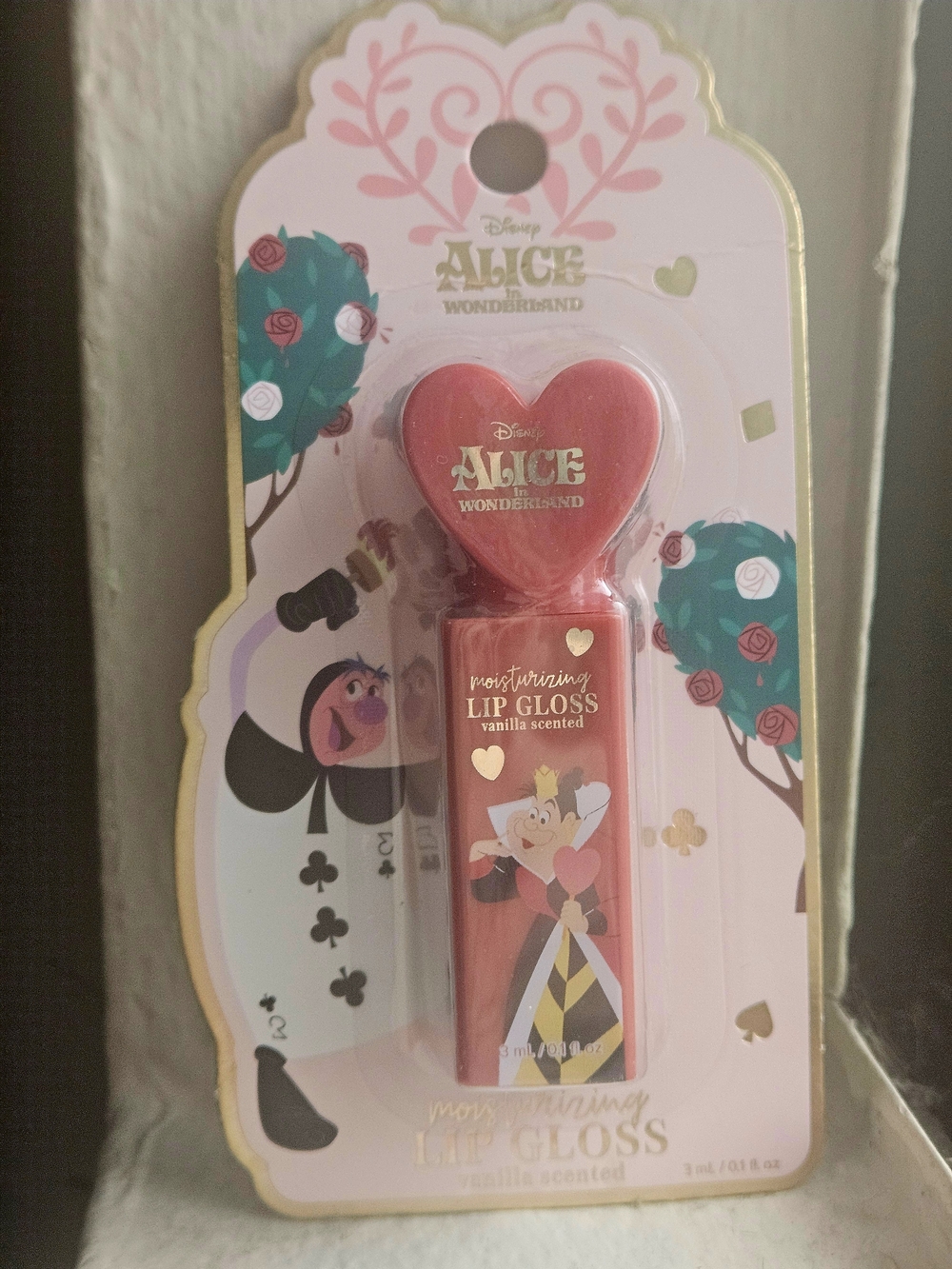 Disney Alice in Wonderland Heart Lip Gloss - Pink/Red